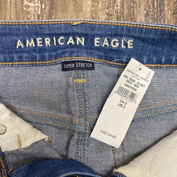 American Eagle Denim Hi-Rise Mini Skirt - Picture 3 of 4